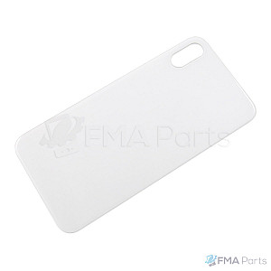 Back Glass Cover - White (No Logo) for iPhone X