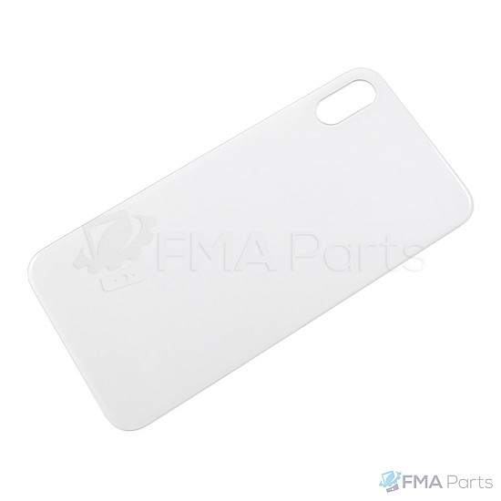 Back Glass Cover - White (No Logo) for iPhone X