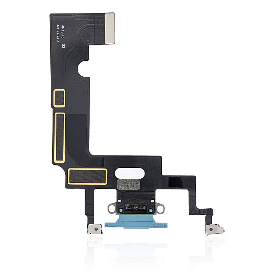 Charging Port with Microphone Flex Cable - Blue for iPhone XR OEM