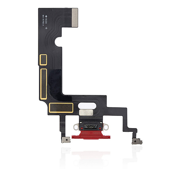 Charging Port with Microphone Flex Cable - Red for iPhone XR OEM