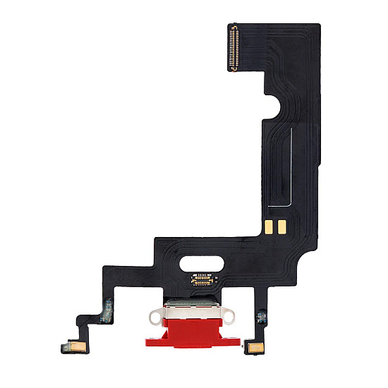 Charging Port with Microphone Flex Cable - Red for iPhone XR OEM