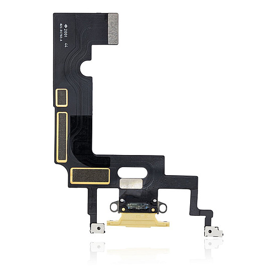 Charging Port with Microphone Flex Cable - Yellow for iPhone XR OEM