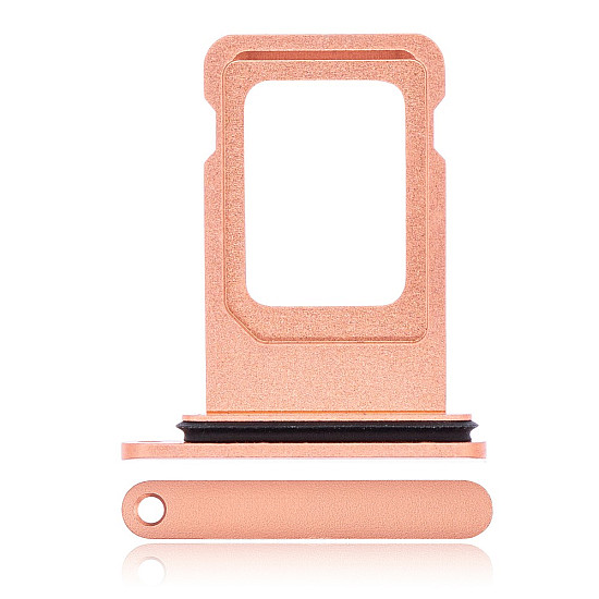 Sim Card Tray with Rubber Seal - Coral for iPhone XR OEM