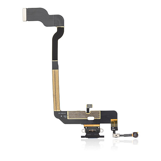 Charging Port with Microphone Flex Cable - Black OEM for iPhone XS