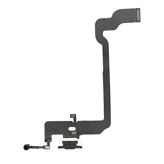 Charging Port with Microphone Flex Cable - Black OEM for iPhone XS
