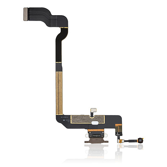 Charging Port with Microphone Flex Cable - Gold OEM for iPhone XS