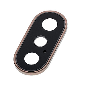 Rear Camera Lens with Bezel - Gold OEM for iPhone XS / XS Max Rear Camera Lens with Bezel - Gold OEM for iPhone XS / XS Max