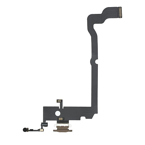 Charging Port with Microphone Flex Cable - Gold OEM for iPhone XS Max
