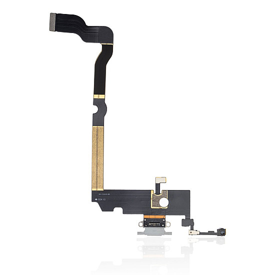 Charging Port with Microphone Flex Cable - White OEM for iPhone XS Max