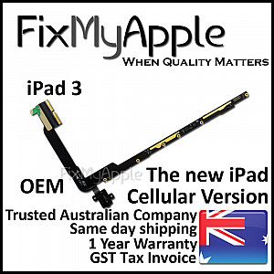 Headphone Jack Flex Cable Assembly (Wi-Fi + Cellular Version) OEM for iPad 3 (The new iPad)