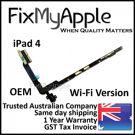 Headphone Jack Flex Cable Assembly (Wi-Fi Version) OEM for iPad 4 (iPad with Retina display)