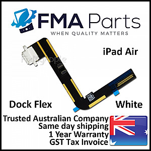 Charging Port Flex Cable - White OEM for iPad Air