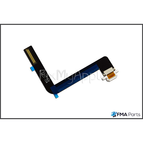 Charging Port Flex Cable - White OEM for iPad Air / iPad 5 (2017) / iPad 6 (2018)