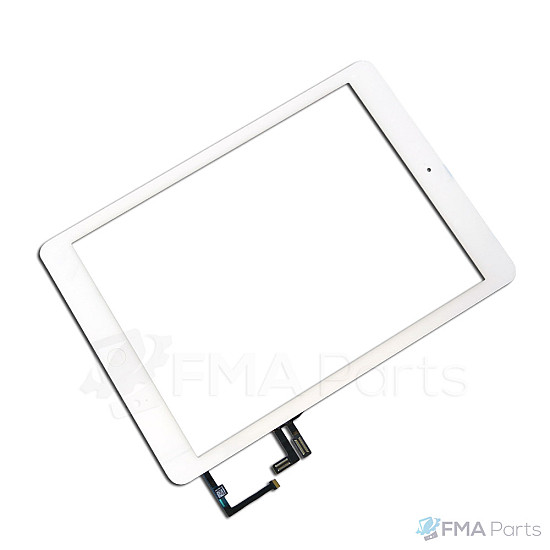 Glass Touch Screen Digitizer Assembly with Small Parts - White [High Quality] for iPad Air