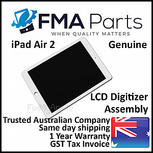 LCD Touch Screen Digitizer Assembly - White (With Adhesive) for iPad Air 2 (High Quality)