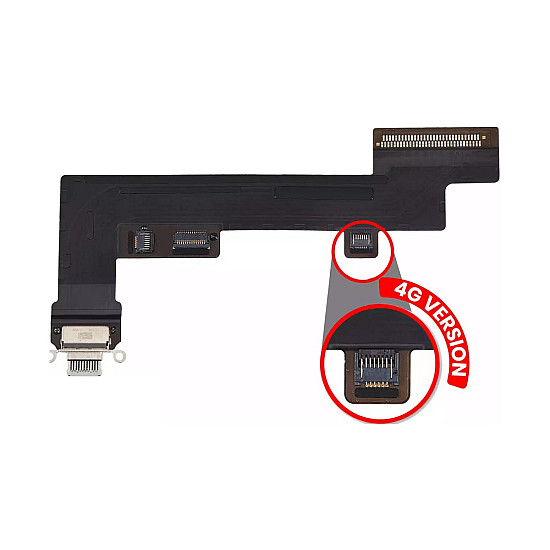 Charging Port Flex Cable - Green OEM for iPad Air 4 (Wi-Fi + Cellular)