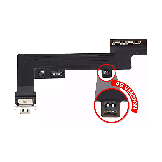 Charging Port Flex Cable - Pink OEM for iPad Air 5 (Wi-Fi + Cellular)