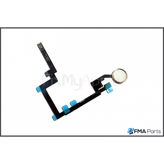 Home Button Flex Cable Assembly - Gold OEM for iPad Mini 3