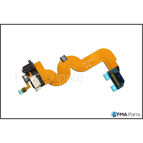 Home Button / Headphone Jack / Charging Port Flex Cable - Black OEM for iPod Touch 5th Gen