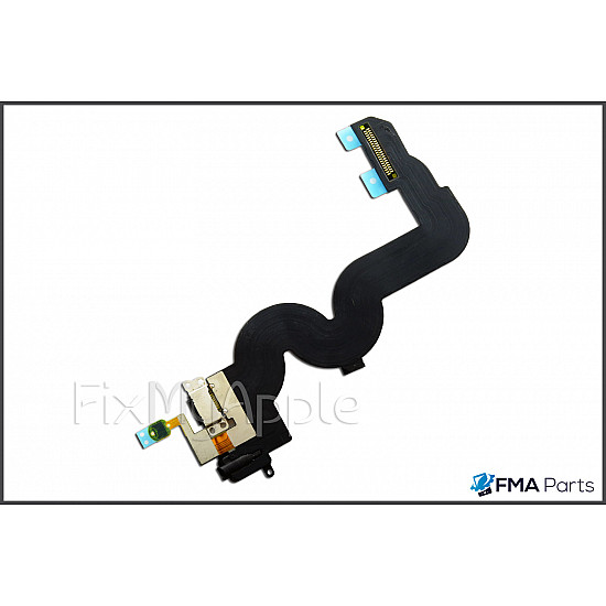 Home Button / Headphone Jack / Charging Port Flex Cable - Black OEM for iPod Touch 5th Gen