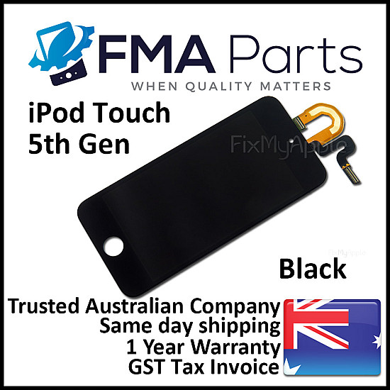 LCD Touch Screen Digitizer Assembly - Black for iPod Touch 5th / 6th Gen