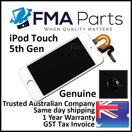 LCD Touch Screen Digitizer Assembly - White [High Quality] for iPod Touch 5th / 6th Gen