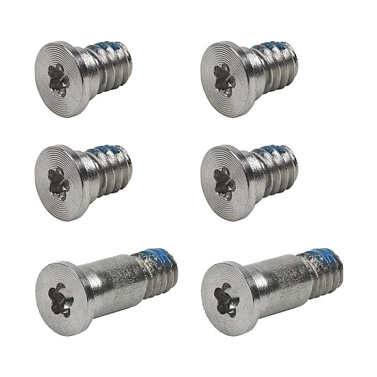 Bottom Case Screws (6 pcs) for MacBook Pro 13-inch A1706 / A1989 / A2251 (2016-2020) - Silver