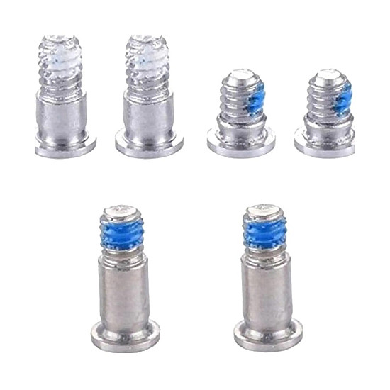 Bottom Case Screws (6 pcs) for MacBook Pro 13-inch A1708 / A2159 / A2338 (2016-2022) - Silver