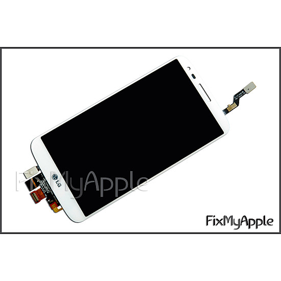 LG G2 D802 LCD Touch Screen Digitizer Assembly - White OEM (With Adhesive)