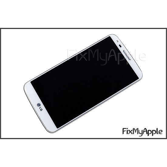 LG G2 D802 LCD Touch Screen Digitizer Assembly with Frame - White OEM