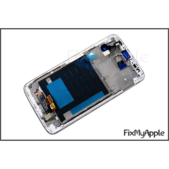 LG G2 D802 LCD Touch Screen Digitizer Assembly with Frame - White OEM