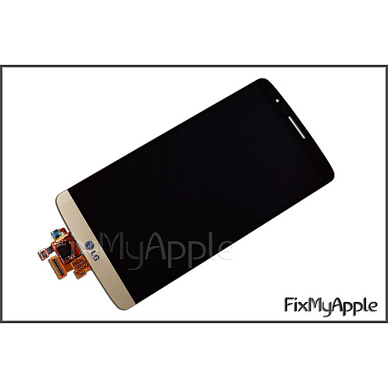 LG G3 D855 LCD Touch Screen Digitizer Assembly - Gold OEM (With Adhesive)