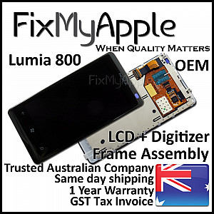 Nokia Lumia 800 LCD Touch Screen Digitizer Assembly with Frame OEM