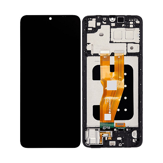 Samsung Galaxy A05 A055 LCD Touch Screen Digitizer Assembly with Frame - Black [Service Pack]