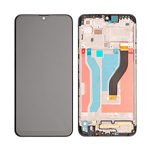 [Aftermarket LCD] LCD Touch Screen Digitizer Assembly with Frame - Black for Samsung Galaxy A10s A107