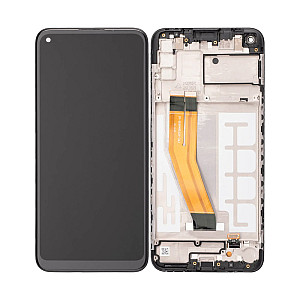 [Refurbished] LCD Touch Screen Digitizer Assembly with Frame - Black for Samsung Galaxy A11 A115