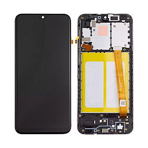 [Aftermarket LCD] LCD Touch Screen Digitizer Assembly with Frame - Black for Samsung Galaxy A20e A202