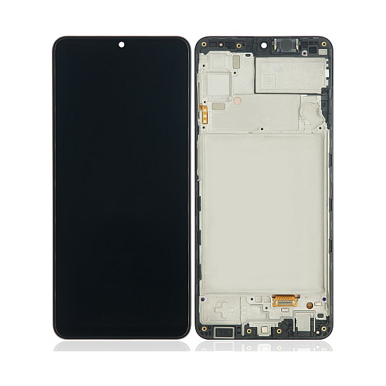 [Service Pack] OLED Touch Screen Digitizer Assembly with Frame - Black for Samsung Galaxy A22 A225
