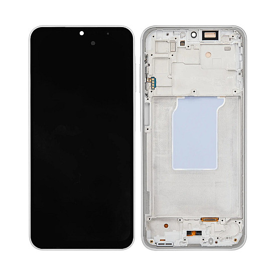 [Service Pack] OLED Touch Screen Digitizer Assembly with Frame - White for Samsung Galaxy A26 5G A266