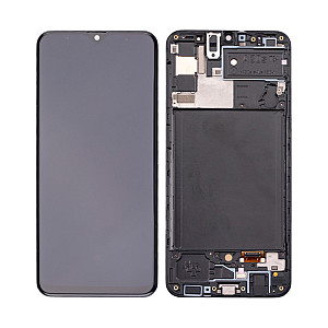 [Service Pack] OLED Touch Screen Digitizer Assembly with Frame - Black for Samsung Galaxy A30s A307