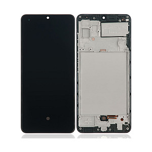 [Service Pack] OLED Touch Screen Digitizer Assembly with Frame - Black for Samsung Galaxy A32 4G A325