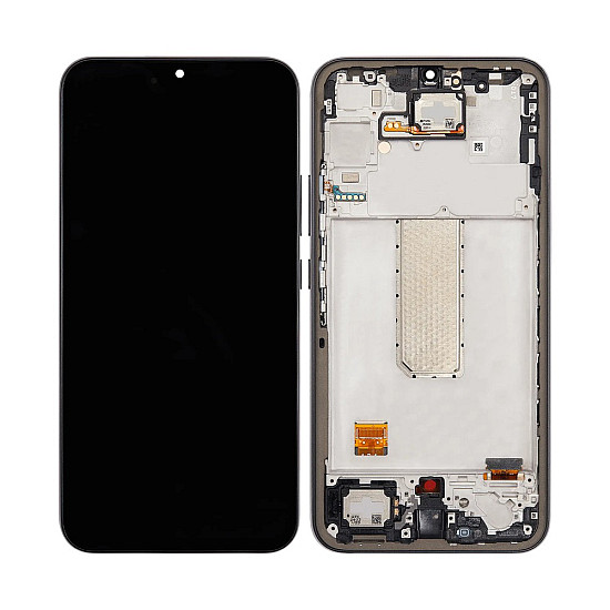 Samsung Galaxy A34 5G A346 OLED Touch Screen Digitizer Assembly with Frame - Black [Service Pack]