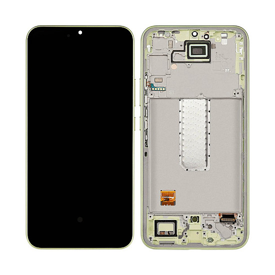 Samsung Galaxy A34 5G A346 OLED Touch Screen Digitizer Assembly with Frame - Lime [Service Pack]
