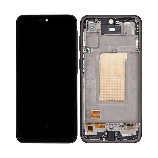 Samsung Galaxy A37 5G A376 OLED Touch Screen Digitizer Assembly with Frame - Black [Aftermarket OLED]