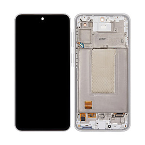 [Service Pack] OLED Touch Screen Digitizer Assembly with Frame - White for Samsung Galaxy A37 5G A376