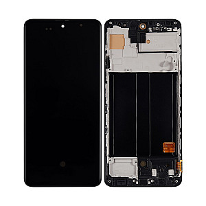[Aftermarket LCD] LCD Touch Screen Digitizer Assembly with Frame - Black for Samsung Galaxy A51 A515