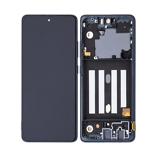 [Service Pack] OLED Touch Screen Digitizer Assembly with Frame - Black for Samsung Galaxy A51 5G A516
