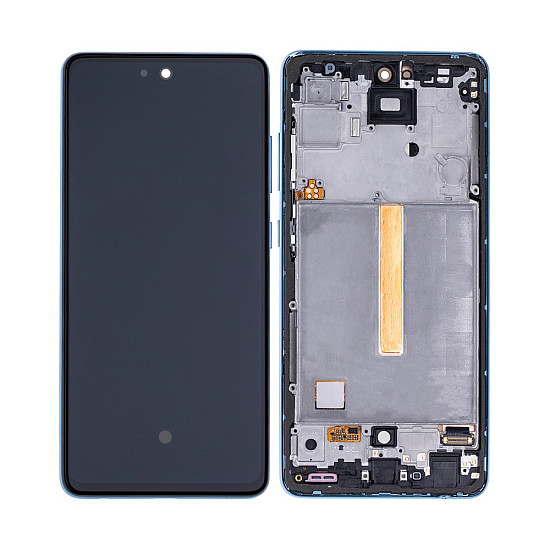 [Service Pack] OLED Touch Screen Digitizer Assembly with Frame - Awesome Blue for Samsung Galaxy A52 A525 / A52 5G A526 / A52s 5G A528