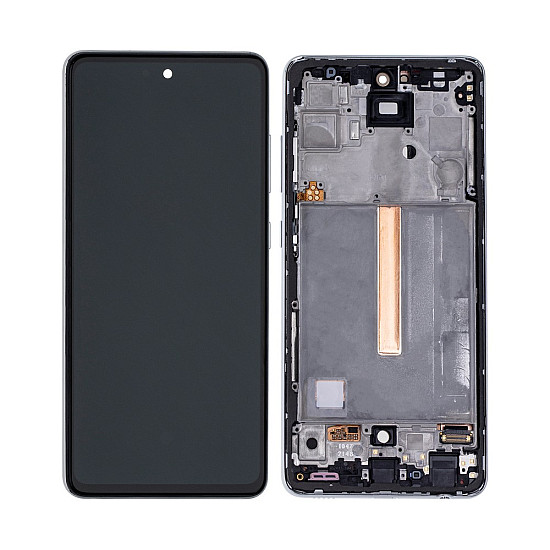 [Service Pack] OLED Touch Screen Digitizer Assembly with Frame - Awesome White for Samsung Galaxy A52 A525 / A52 5G A526 / A52s 5G A528