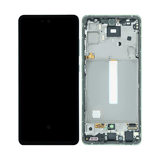 Samsung Galaxy A52s 5G A528 OLED Touch Screen Digitizer Assembly with Frame - Awesome Violet [Refurbished]